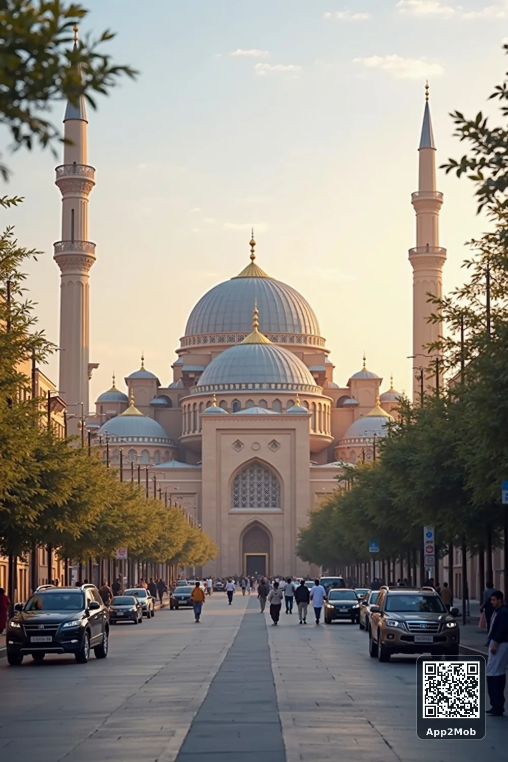 Islamic visual of Kabul, Afghanistan, with mosque-inspired architecture for Kabul prayer times and qibla direction