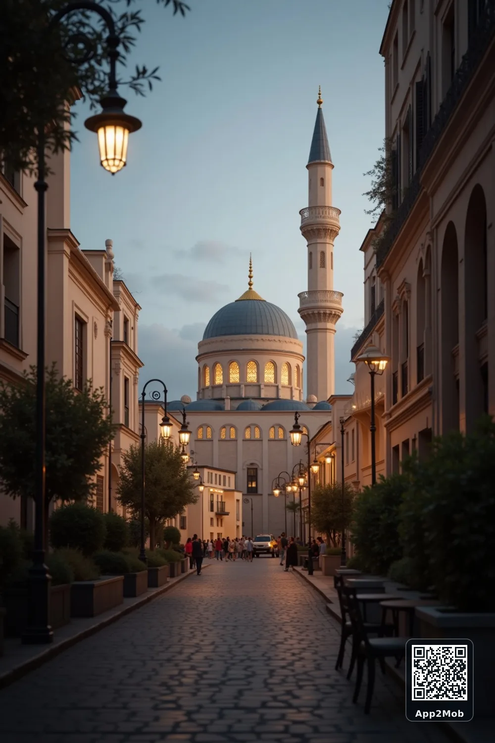 Islamic visual of Algiers, Algeria, with mosque-inspired architecture for Algiers prayer times and qibla direction