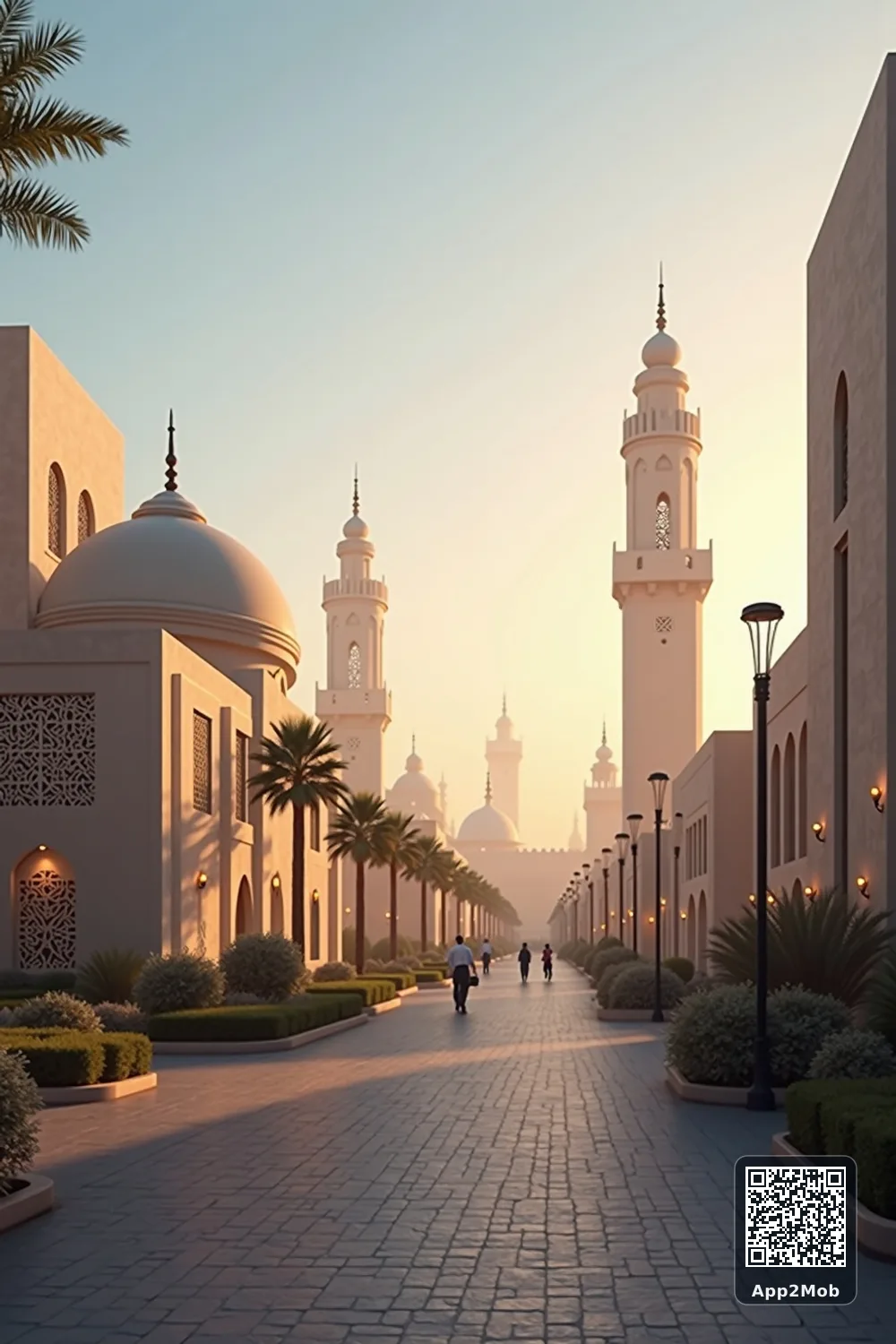 Islamic visual of Al Ain, United Arab Emirates, with mosque-inspired architecture for Al Ain prayer times and qibla direction